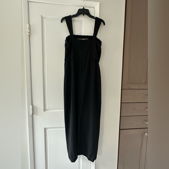 Taylor Black Evening Formal Dress with Beaded Neckline - Picture 7 of 16